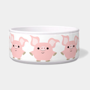 Écuelle Cute Shorty Cartoon Pig Pet Bowl