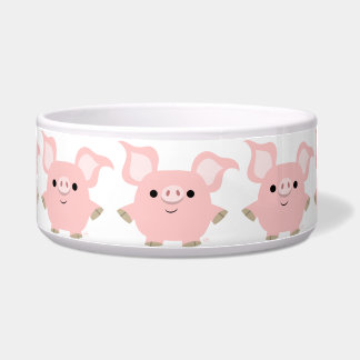 Écuelle Cute Shorty Cartoon Pig Pet Bowl