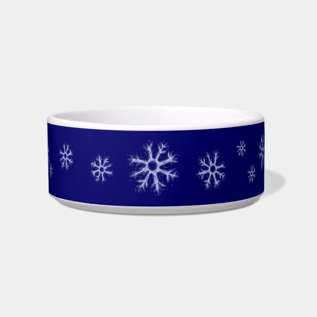 Écuelle Cuvette bleue de chien de flocon de neige (Devant)