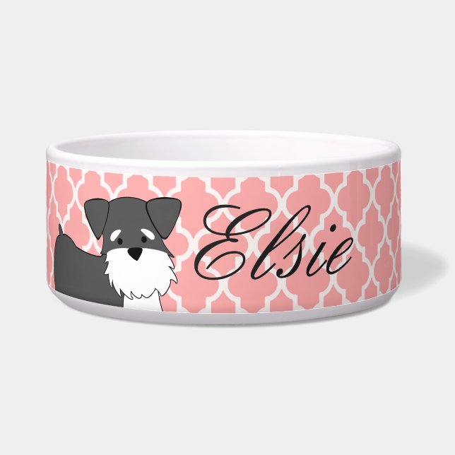 Écuelle Cuvette d'animal familier de Schnauzer miniature (Devant)