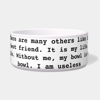 Écuelle Cuvette d'animal familier - "Full Metal Jacket"