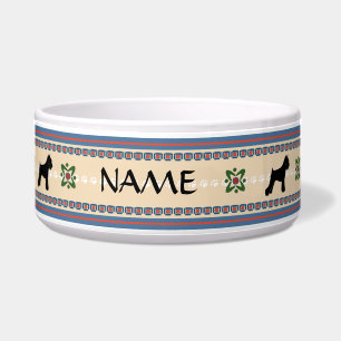 Écuelle Cuvette de bon chien de Schnauzer grande