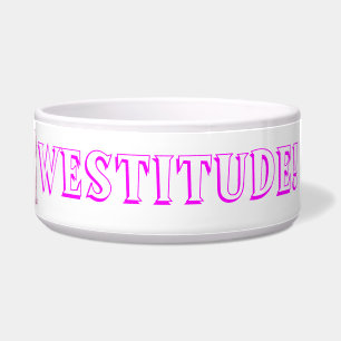 Écuelle Cuvette de chien de © de Westitude - rose
