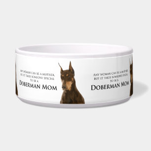 Écuelle Cuvette de chien de maman de dobermann