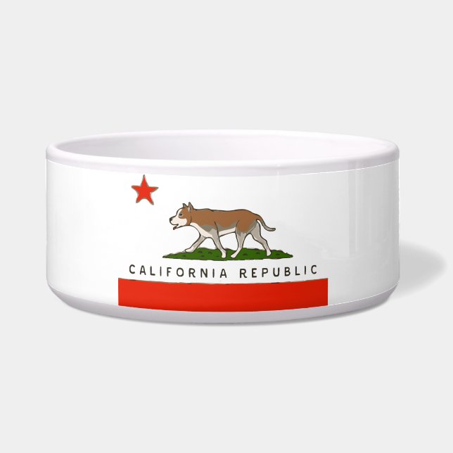 Écuelle Cuvette de chien de Pitbull de République de la (Devant)
