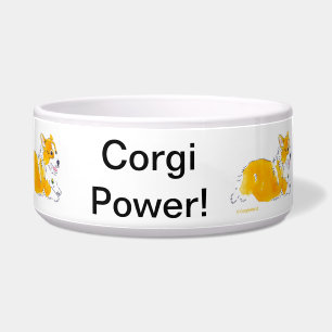 Écuelle Cuvette de chien de puissance de corgi