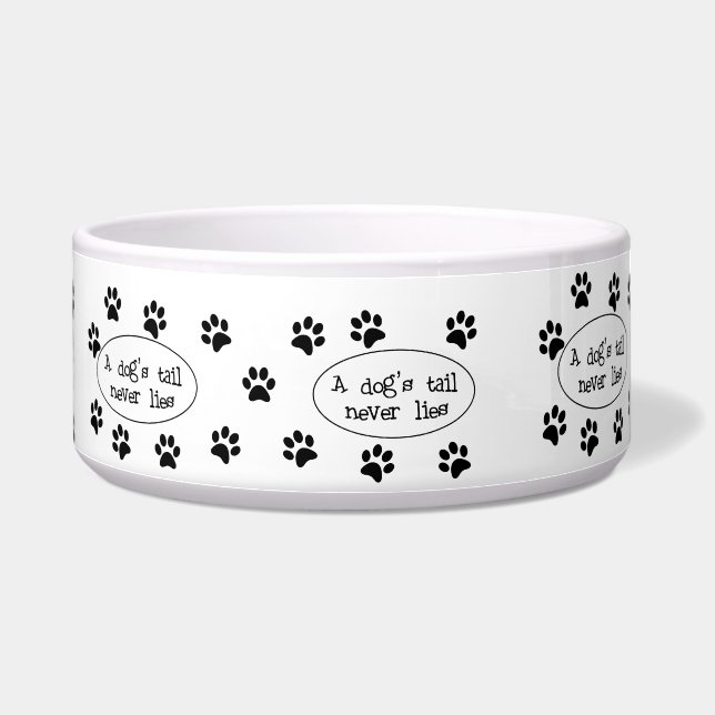 Écuelle Cuvette de chien de queue de chien (Droite)