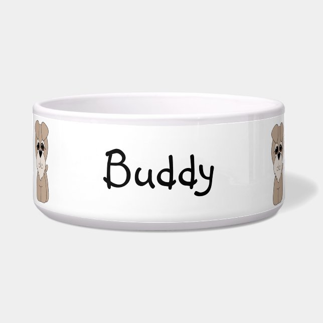 Écuelle Cuvette de chien de Schnauzer (Devant)