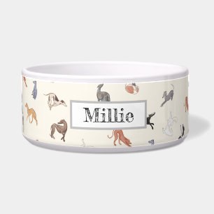 Écuelle Cuvette de chien italien Greyhound sur mesure