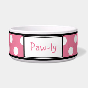 Écuelle Cuvette de chien personnalisée par rose de point