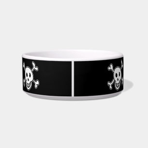 Écuelle Cuvette de crâne de drapeau de pirate et d'animal