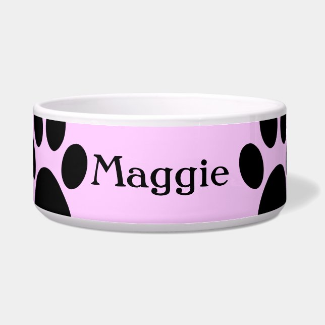Écuelle Cuvette faite sur commande de chien de Maggie (Devant)