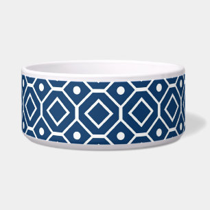Écuelle Cuvette faite sur commande de chien de motif blanc