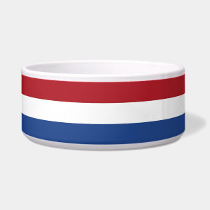Écuelle Cuvette néerlandaise d'animal familier de drapeau