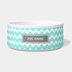 Écuelle Cuvette nommée faite sur commande grise de chien