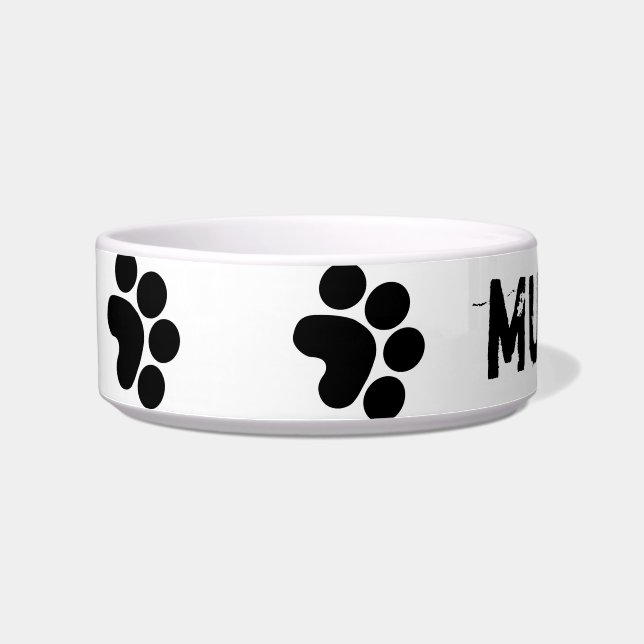 Écuelle cuvette personilized de chien (Gauche)