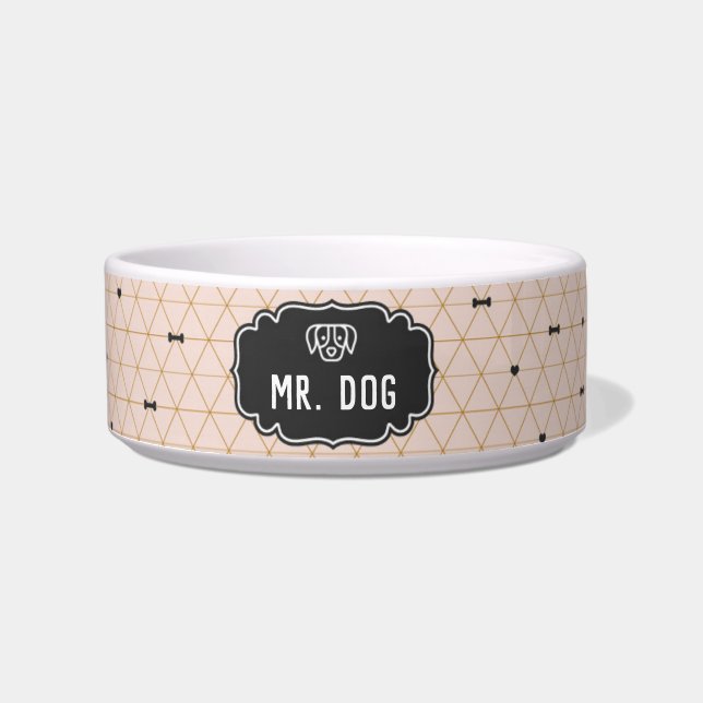 Écuelle Cuvette personnalisée de chien (Devant)