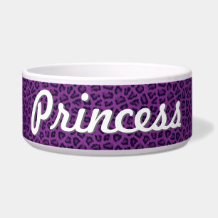 Écuelle Cuvette pourpre d'animal familier d'empreinte de