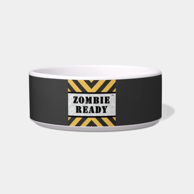 Écuelle Cuvette prête de chat de zombi (Gauche)