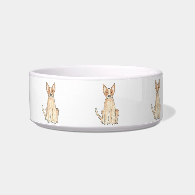 Écuelle Cuvette rouge d'animal familier de Heeler de chien (Devant)