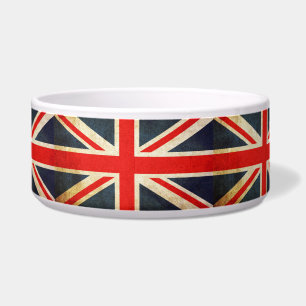 Écuelle Cuvette snob grunge d'animal familier d'Union Jack