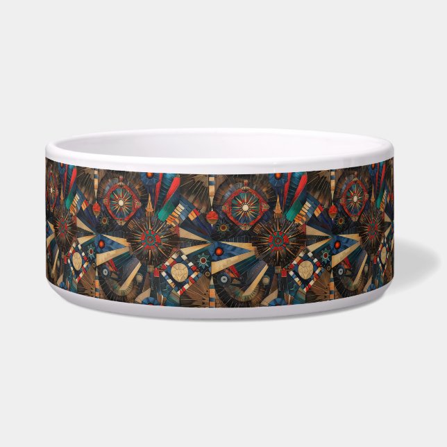 Écuelle Cyan doux "Anciennes Chroniques Indigènes" Pet Din (Devant)