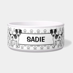 Écuelle Danish-Swedish Farmdog noir avec pattes et nom