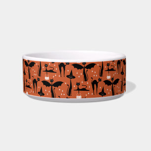 Écuelle Déguisement Halloween MCM Chat Minimaliste Orange