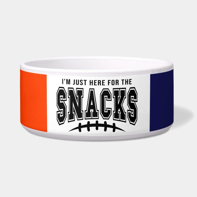 Écuelle Denver Broncos Football Ici Pour Les Snacks Animau (Devant)