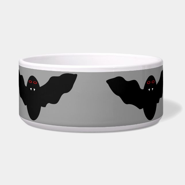 Écuelle Déplaisant Halloween Vampire Bat Dog Bowl (Devant)