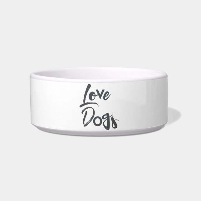 Écuelle Design moderne, simple, urbain et cool de Love Dog (Devant)