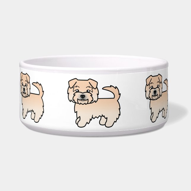 Écuelle Dessin animé de chien Norfolk Terrier roux (Devant)