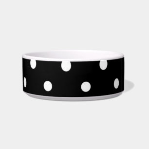 Écuelle Destin blanc noir d'amour de bureau de motif de po