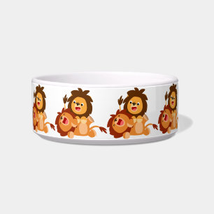 Écuelle Deux Jolies caricatures Lions Pet Bowl