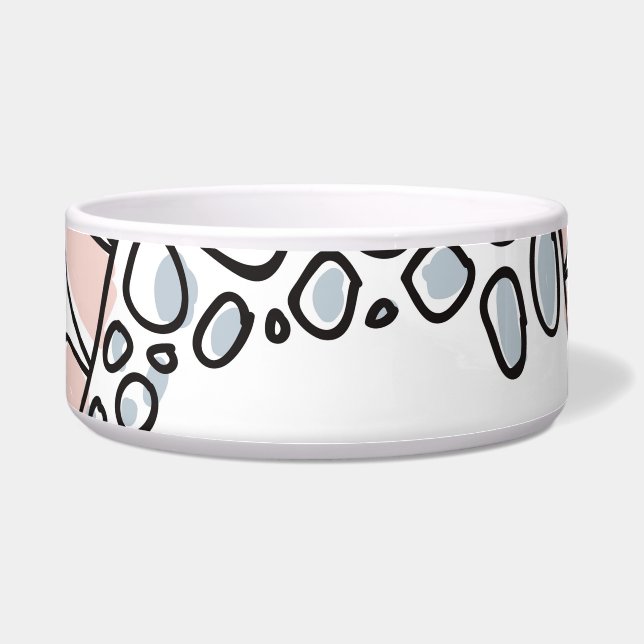 Écuelle Dinosaures de Doodle : Amusant Dessiné À La Main. (Devant)