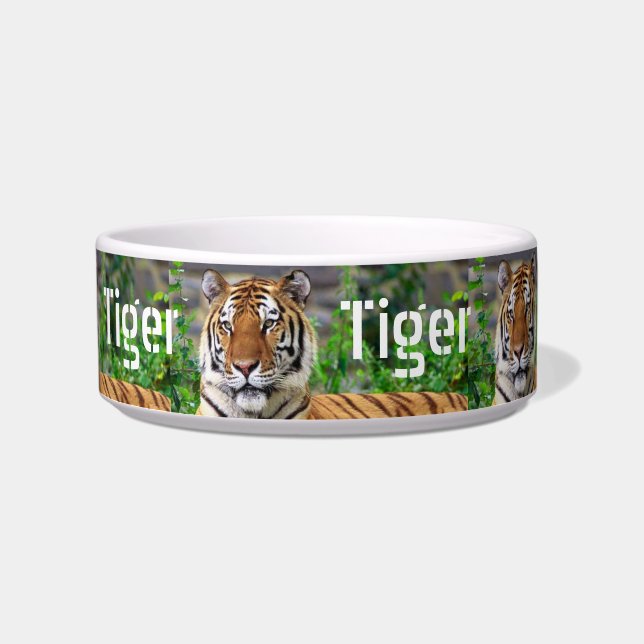 Écuelle Disque de chat TIger personnalisé (Devant)