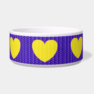 Écuelle Dob Bowl Purple Yellow Heart Parties scintillant
