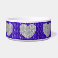 Dob Bowl Silver Purple Silver Parties scintillant 