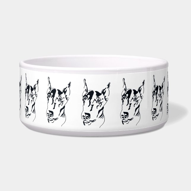 Écuelle Doberman Pinscher Dog Bowl (Devant)