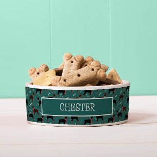 Écuelle Dobermans rouges et noirs dans Scarves Motif d'hiv