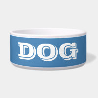 Dog Bowl par Janz Large Steel Blue