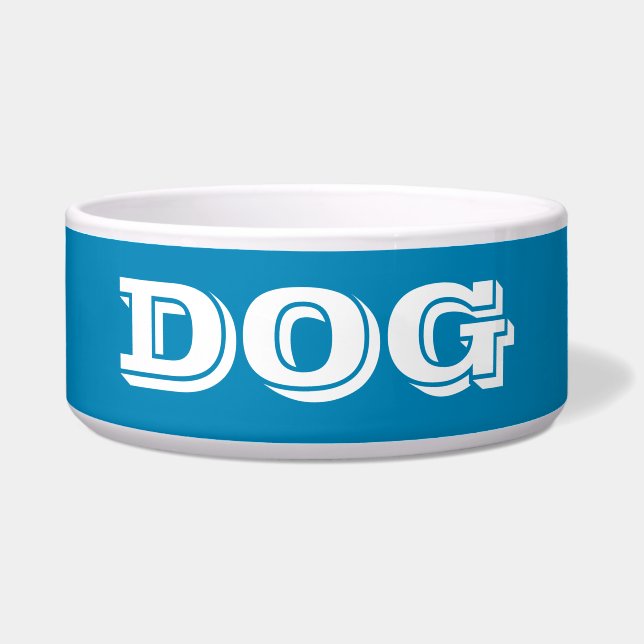 Écuelle Dog Bowl par Janz Large Steel Blue (Devant)