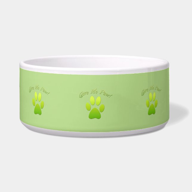 Écuelle Donne-moi Paw - vert (Devant)