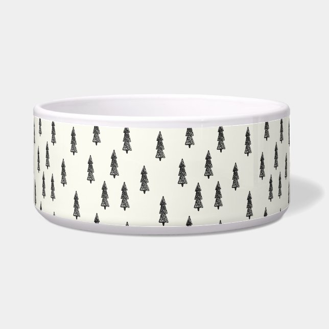 Écuelle Doodle Pine Forest ⎢ Pet Bowl (Devant)