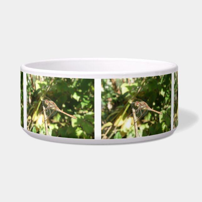 Écuelle Dragonfly on the Twig Dog Bowl (Devant)
