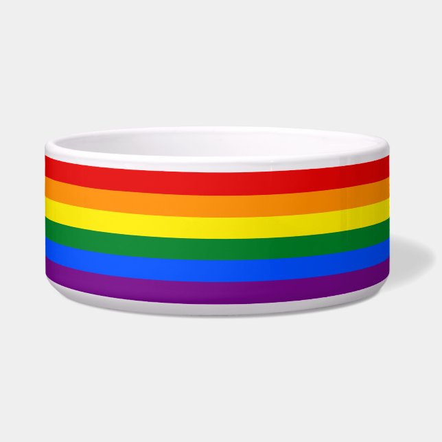 Écuelle Drapeau arc-en-ciel LGBT de la fierté gay (Devant)