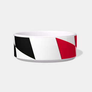 Écuelle Drapeau bavarois diamant noir rouge jaune bleu mot