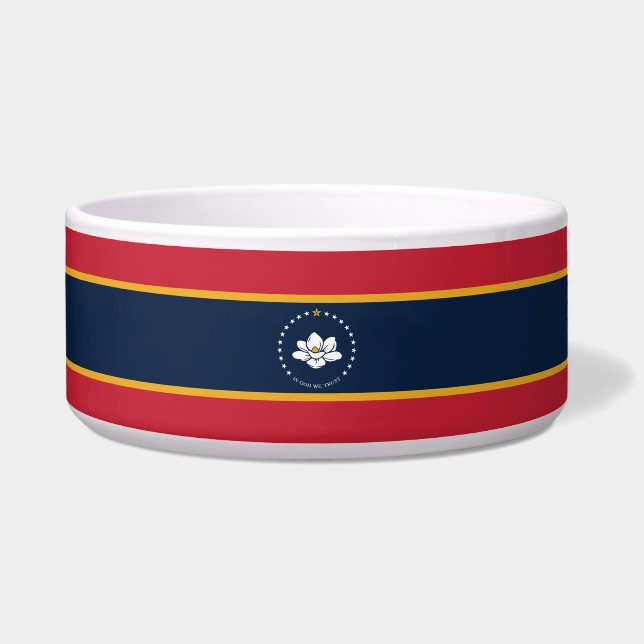Écuelle Drapeau du Mississippi - Nouveau Drapeau de Magnol (Devant)