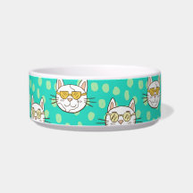 Drôle chat de dessin portant des lunettes de solei