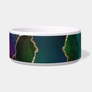 Écuelle Edgy Agate   Sombre Moody Jewel Tone Mystic Turquo